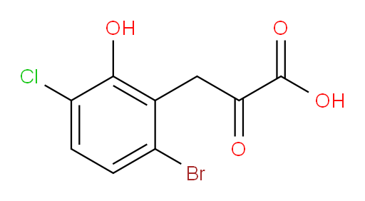 3-(6-bromo-3-chloro-2-hydroxyphenyl)-2-oxopropanoic acid