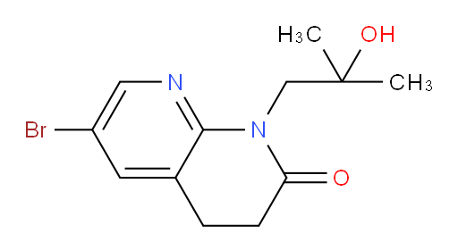 6-bromo-1-(2-hydroxy-2-methylpropyl)-3,4-dihydro-1,8-naphthyridin-2(1H)-one
