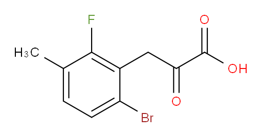 3-(6-bromo-2-fluoro-3-methylphenyl)-2-oxopropanoic acid