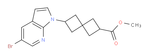 methyl 6-(5-bromo-1H-pyrrolo[2,3-b]pyridin-1-yl)spiro[3.3]heptane-2-carboxylate
