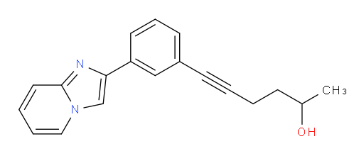 6-(3-(imidazo[1,2-a]pyridin-2-yl)phenyl)hex-5-yn-2-ol