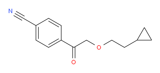 4-(2-(2-cyclopropylethoxy)acetyl)benzonitrile