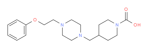 4-((4-(2-phenoxyethyl)piperazin-1-yl)methyl)piperidine-1-carboxylic acid