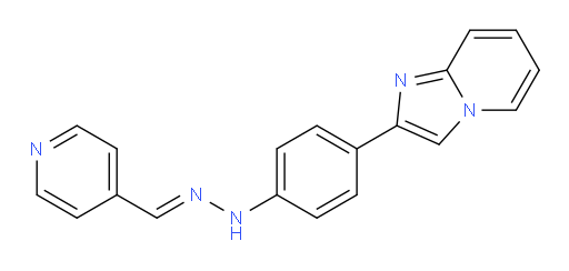 (E)-2-(4-(2-(pyridin-4-ylmethylene)hydrazinyl)phenyl)imidazo[1,2-a]pyridine