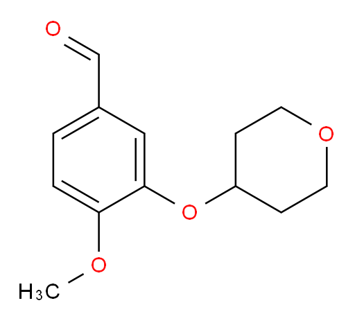 4-methoxy-3-((tetrahydro-2H-pyran-4-yl)oxy)benzaldehyde