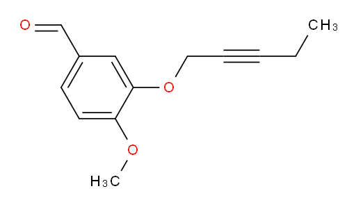4-methoxy-3-(pent-2-yn-1-yloxy)benzaldehyde