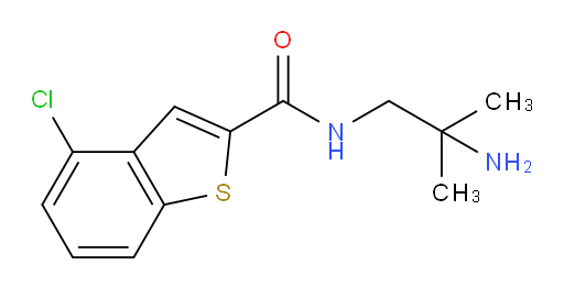 N-(2-amino-2-methylpropyl)-4-chlorobenzo[b]thiophene-2-carboxamide