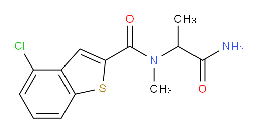 N-(1-amino-1-oxopropan-2-yl)-4-chloro-N-methylbenzo[b]thiophene-2-carboxamide