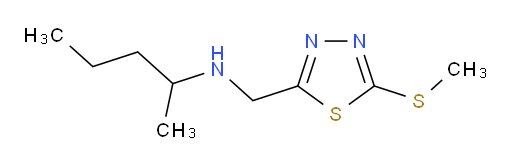 N-((5-(methylthio)-1,3,4-thiadiazol-2-yl)methyl)pentan-2-amine