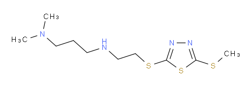 N1,N1-dimethyl-N3-(2-((5-(methylthio)-1,3,4-thiadiazol-2-yl)thio)ethyl)propane-1,3-diamine