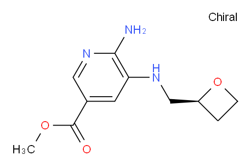 (S)-methyl 6-amino-5-((oxetan-2-ylmethyl)amino)nicotinate