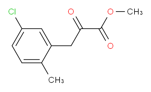 methyl 3-(5-chloro-2-methylphenyl)-2-oxopropanoate