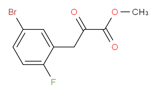 methyl 3-(5-bromo-2-fluorophenyl)-2-oxopropanoate