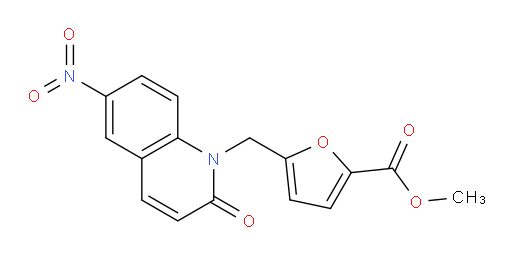 methyl 5-((6-nitro-2-oxoquinolin-1(2H)-yl)methyl)furan-2-carboxylate