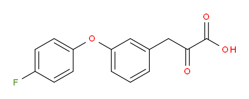 3-(3-(4-fluorophenoxy)phenyl)-2-oxopropanoic acid