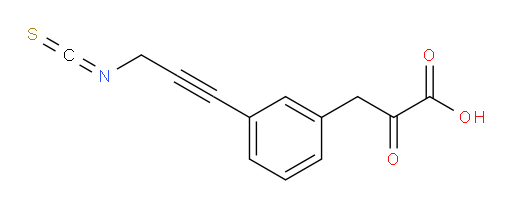 3-(3-(3-isothiocyanatoprop-1-yn-1-yl)phenyl)-2-oxopropanoic acid