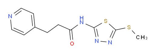 N-(5-(methylthio)-1,3,4-thiadiazol-2-yl)-3-(pyridin-4-yl)propanamide
