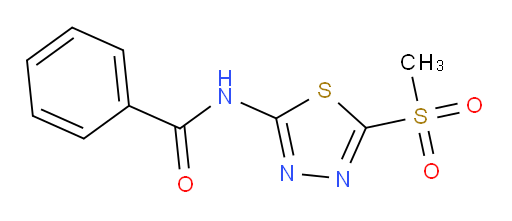 N-(5-(methylsulfonyl)-1,3,4-thiadiazol-2-yl)benzamide