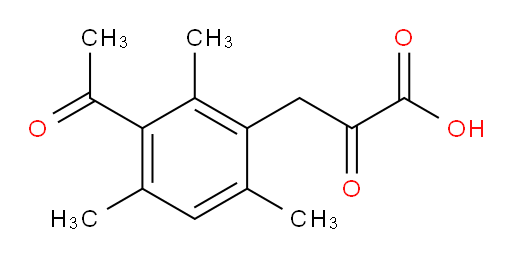 3-(3-acetyl-2,4,6-trimethylphenyl)-2-oxopropanoic acid