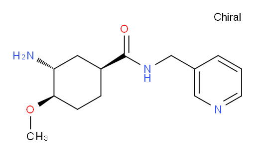 (1S,3R,4R)-3-amino-4-methoxy-N-(pyridin-3-ylmethyl)cyclohexanecarboxamide