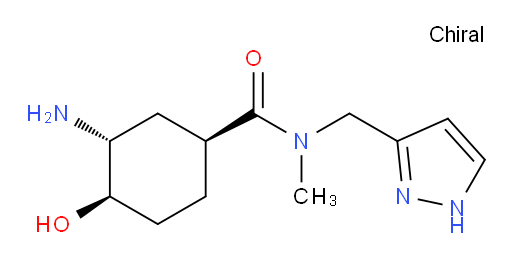 (1S,3R,4R)-N-((1H-pyrazol-3-yl)methyl)-3-amino-4-hydroxy-N-methylcyclohexanecarboxamide