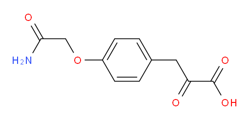 3-(4-(2-amino-2-oxoethoxy)phenyl)-2-oxopropanoic acid