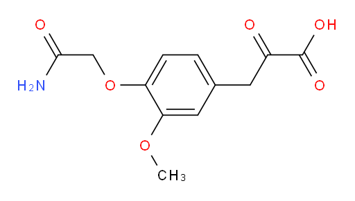 3-(4-(2-amino-2-oxoethoxy)-3-methoxyphenyl)-2-oxopropanoic acid
