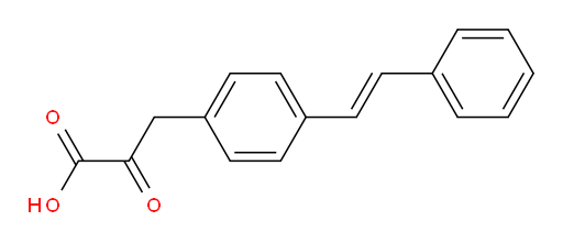 (E)-2-oxo-3-(4-styrylphenyl)propanoic acid