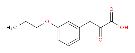 2-oxo-3-(3-propoxyphenyl)propanoic acid