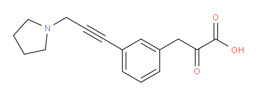 2-oxo-3-(3-(3-(pyrrolidin-1-yl)prop-1-yn-1-yl)phenyl)propanoic acid