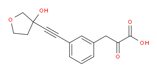 3-(3-((3-hydroxytetrahydrofuran-3-yl)ethynyl)phenyl)-2-oxopropanoic acid