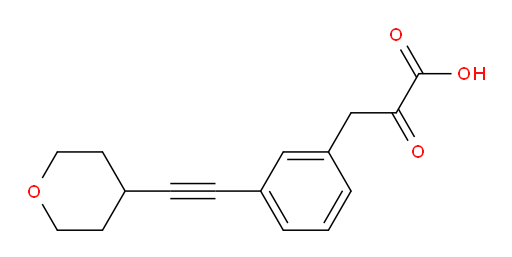 2-oxo-3-(3-((tetrahydro-2H-pyran-4-yl)ethynyl)phenyl)propanoic acid