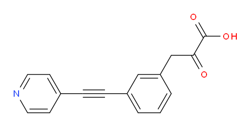 2-oxo-3-(3-(pyridin-4-ylethynyl)phenyl)propanoic acid