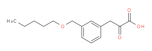 2-oxo-3-(3-((pentyloxy)methyl)phenyl)propanoic acid