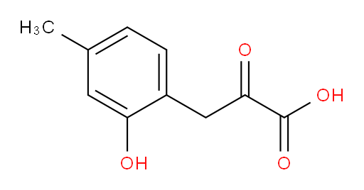 3-(2-hydroxy-4-methylphenyl)-2-oxopropanoic acid