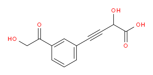 2-hydroxy-4-(3-(2-hydroxyacetyl)phenyl)but-3-ynoic acid