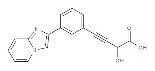 2-hydroxy-4-(3-(imidazo[1,2-a]pyridin-2-yl)phenyl)but-3-ynoic acid