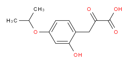 3-(2-hydroxy-4-isopropoxyphenyl)-2-oxopropanoic acid