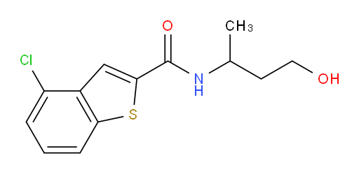 4-chloro-N-(4-hydroxybutan-2-yl)benzo[b]thiophene-2-carboxamide