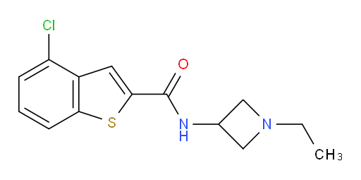 4-chloro-N-(1-ethylazetidin-3-yl)benzo[b]thiophene-2-carboxamide