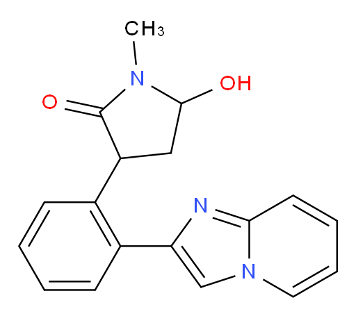 5-hydroxy-3-(2-(imidazo[1,2-a]pyridin-2-yl)phenyl)-1-methylpyrrolidin-2-one