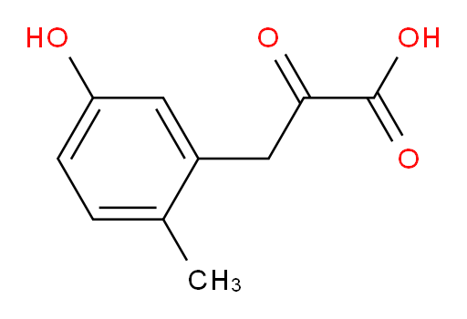 3-(5-hydroxy-2-methylphenyl)-2-oxopropanoic acid