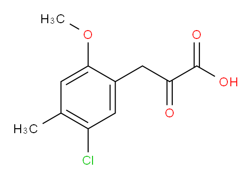 3-(5-chloro-2-methoxy-4-methylphenyl)-2-oxopropanoic acid
