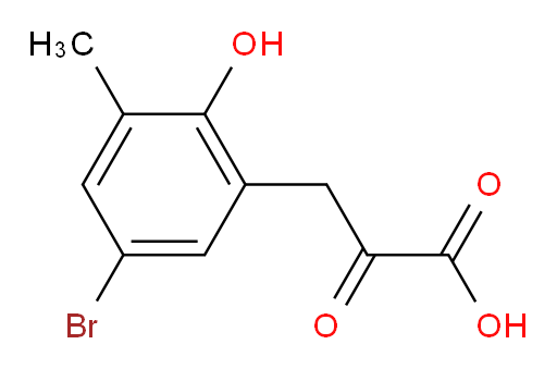 3-(5-bromo-2-hydroxy-3-methylphenyl)-2-oxopropanoic acid