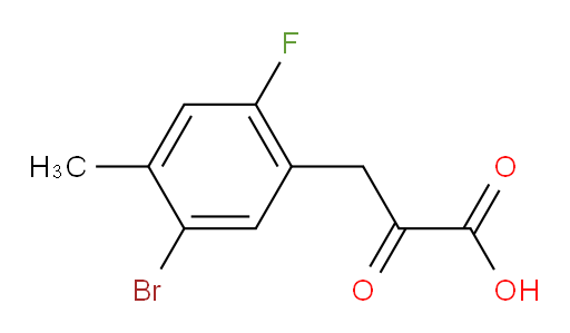 3-(5-bromo-2-fluoro-4-methylphenyl)-2-oxopropanoic acid