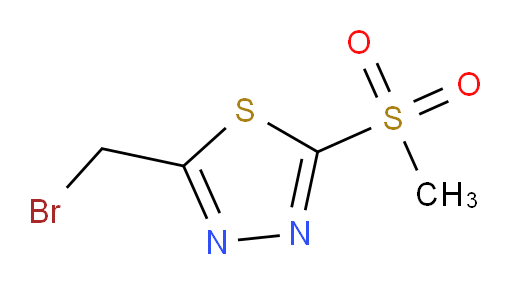 2-(bromomethyl)-5-(methylsulfonyl)-1,3,4-thiadiazole