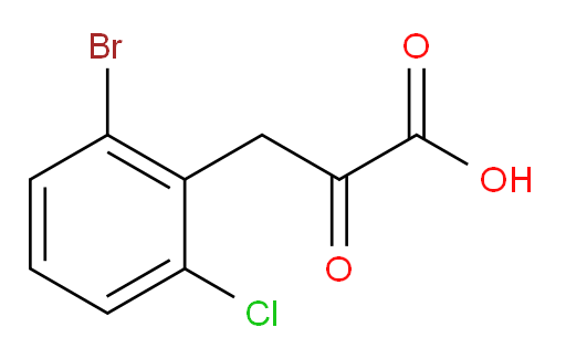 3-(2-bromo-6-chlorophenyl)-2-oxopropanoic acid