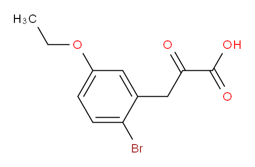 3-(2-bromo-5-ethoxyphenyl)-2-oxopropanoic acid
