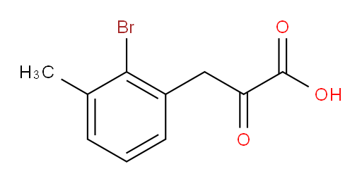 3-(2-bromo-3-methylphenyl)-2-oxopropanoic acid
