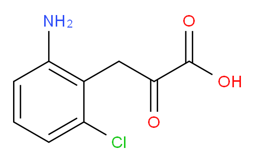 3-(2-amino-6-chlorophenyl)-2-oxopropanoic acid